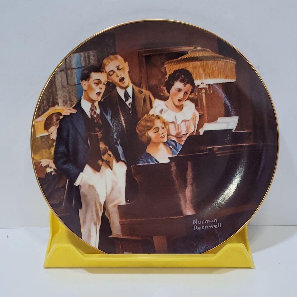 Norman Rockwell Close Harmony Decorative Plate